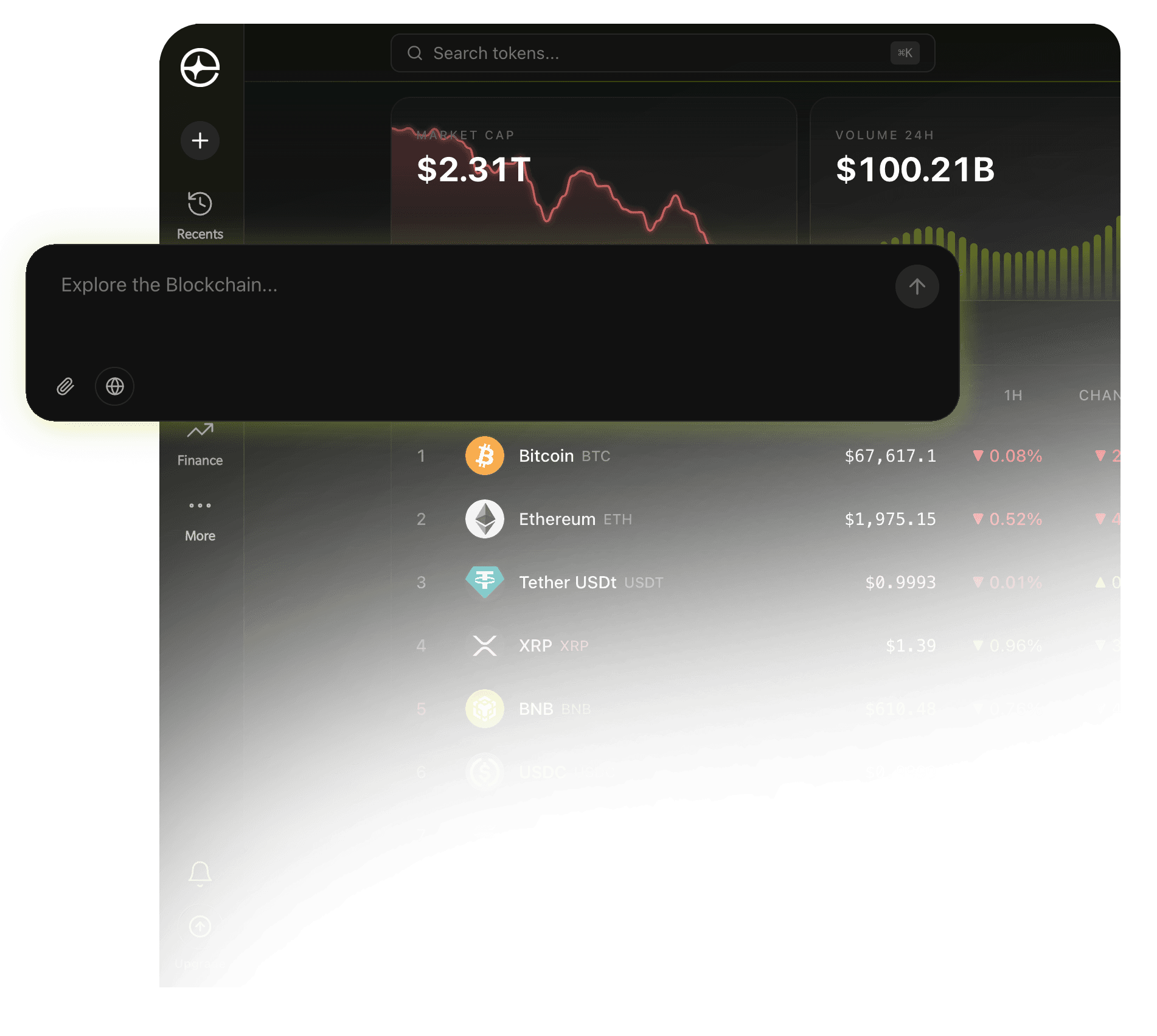 Endsight App — AI-powered blockchain intelligence dashboard